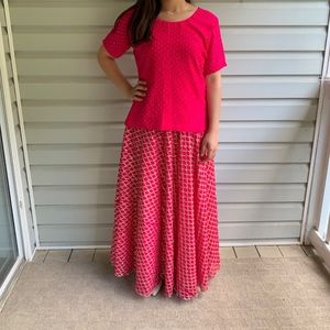 Hot Pink Indian/Pakistani Lengha Choli